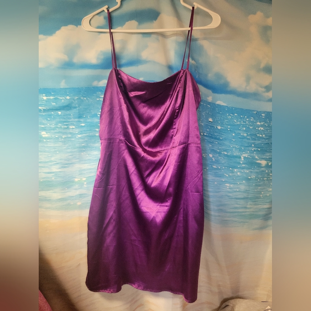 Lulus Purple Mini Dress Womens Size Medium